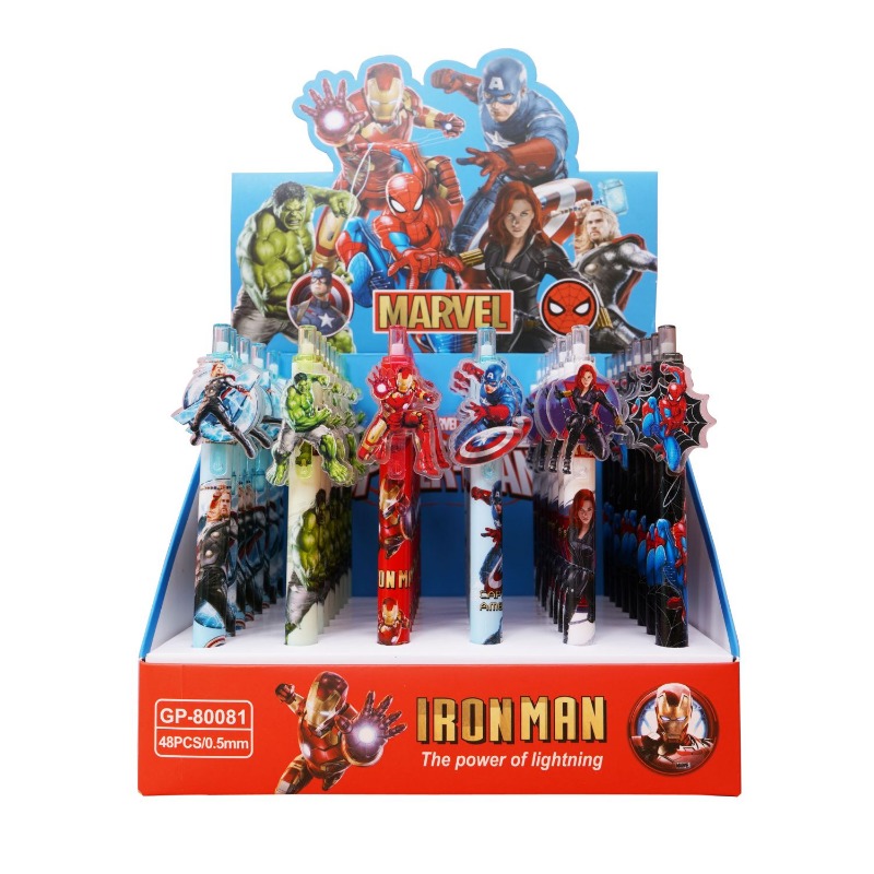 Men Accessories To Look Good - Marvel Avengers Spider-Man Iron Man Kunststoff-Kugelschreiber
