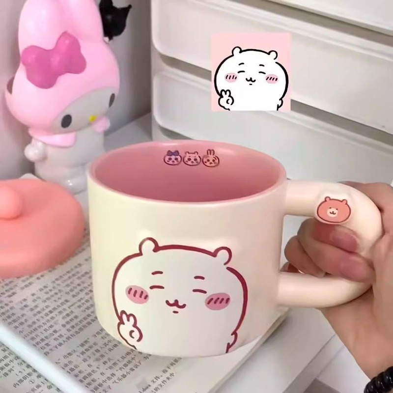 Men Accessories To Look Good - Chiikawa Hachiware Usagi Großohr-Keramiktasse, Stilvolle Cartoon-Kaffeetasse