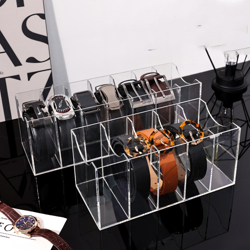 Men Accessories Drawer - Transparenter Aufbewahrungsbox mit Trennwänden für Gürtel