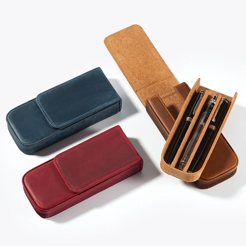 3-Fach Echtes Rindsleder Stift – Men Accessories Drawer Bewertung und Preis