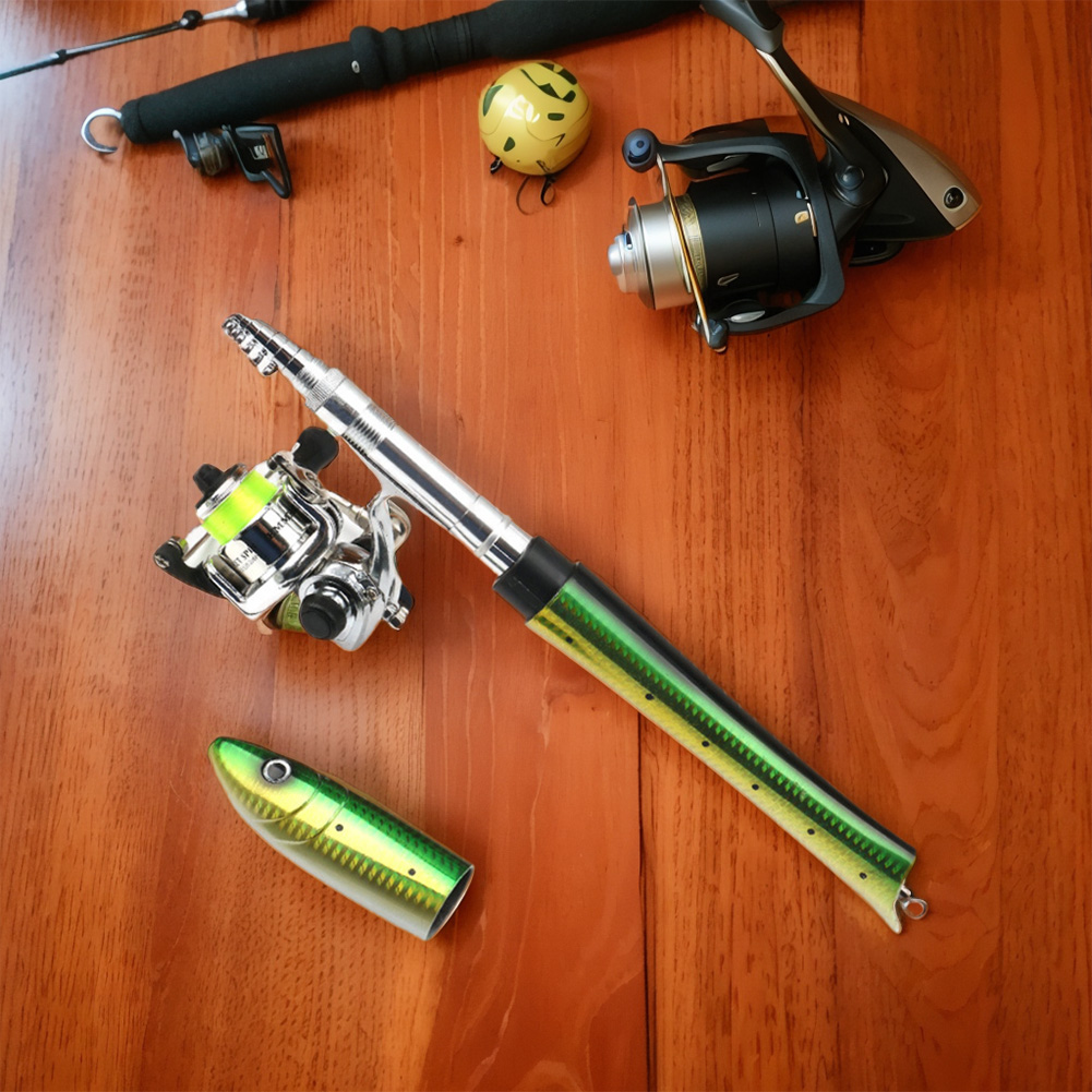 Tragbare fischförmige Angelrut – Men Accessories Combo Gift Bewertung und Preis