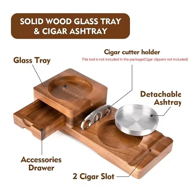Zigarrenaschenbecher aus Holz  – Men Accessories Drawer Bewertung und Preis