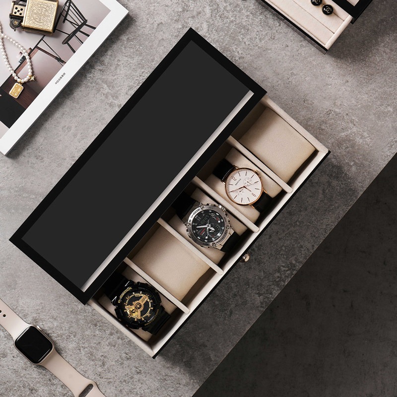 Luxuriöse Uhrenboxen aus Kunst – Men Accessories Drawer Bewertung und Preis